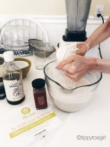 Making the Homemade Sprouted Almond Milk