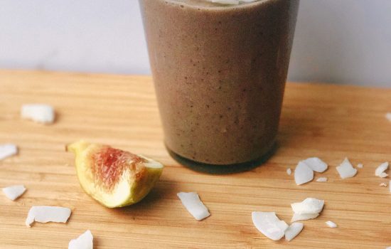 Coconut Fig Green Tea Smoothie